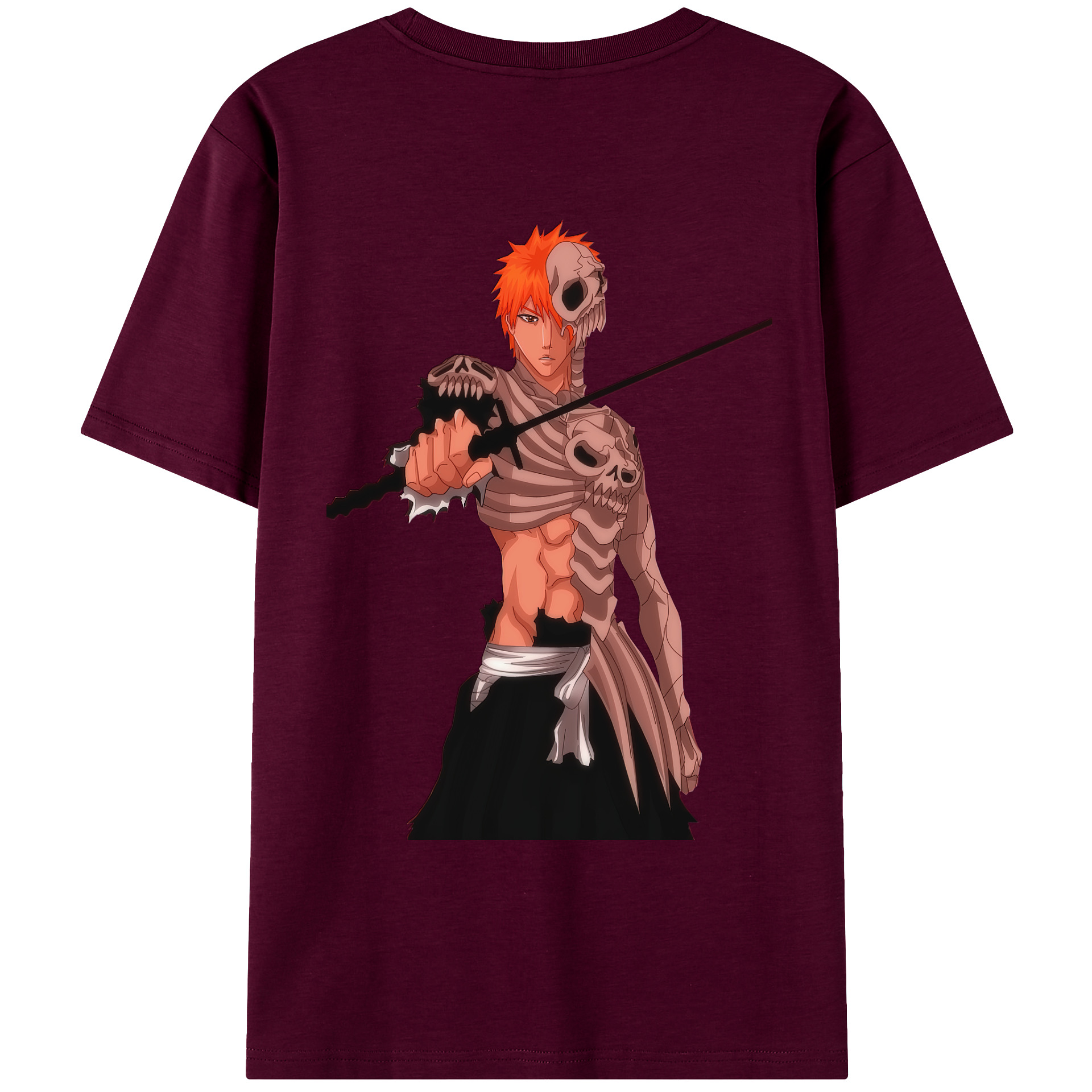 （画像用） ブリーチ 黒崎一護（くろさき いちご）BLEACH Kurosaki Ichigo レディース半袖Tシャツ(バックプリント)